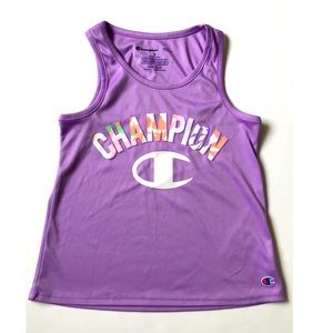 Champion Girls Athletic Purple Sleeveless Tee Size 5